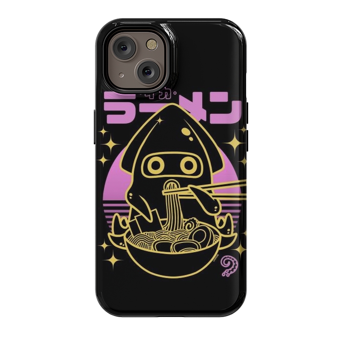 iPhone 14 StrongFit Squid Ramen Sunset Neon by LM2Kone