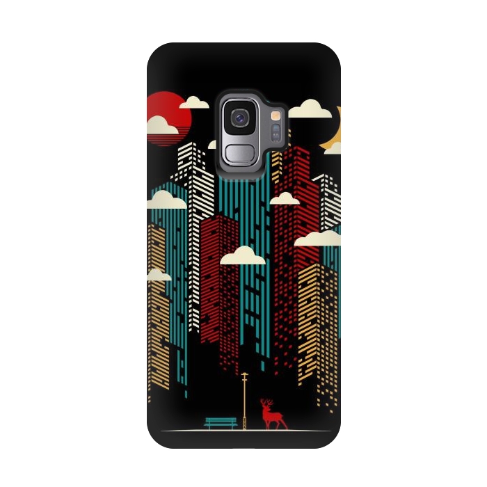 Galaxy S9 StrongFit Modern Urban Retro by LM2Kone