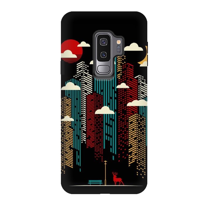 Galaxy S9 plus StrongFit Modern Urban Retro by LM2Kone