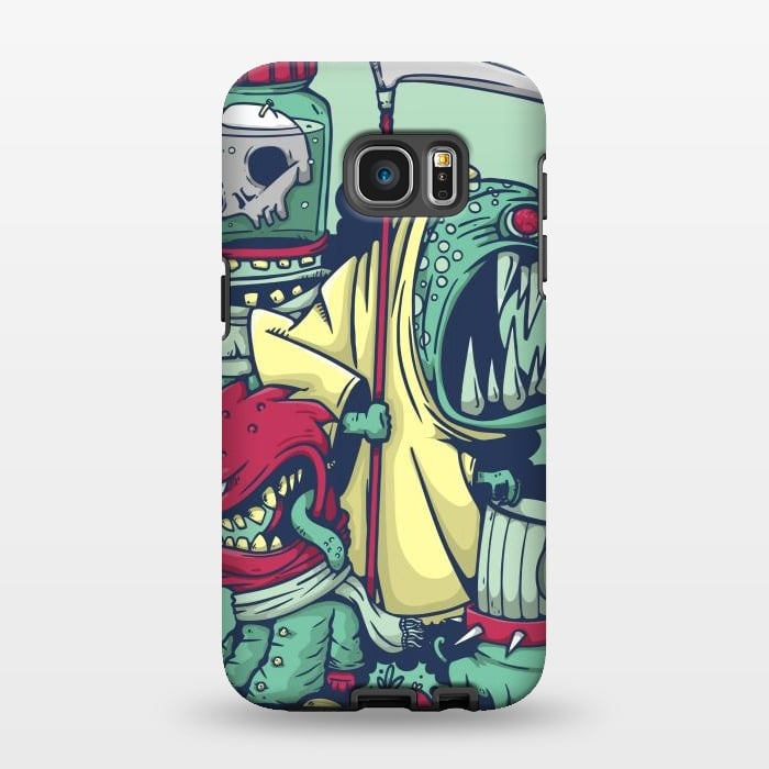 Galaxy S7 EDGE StrongFit monster colors by Manuvila