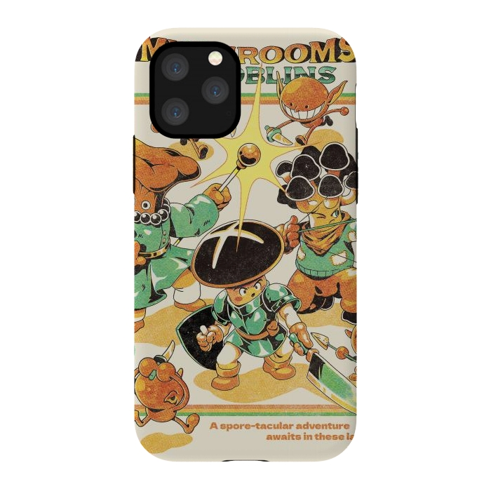iPhone 11 Pro StrongFit Mushrooms and Goblins by Ilustrata