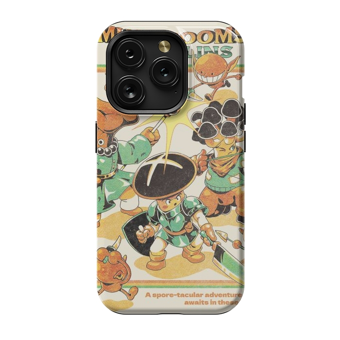 iPhone 15 Pro StrongFit Mushrooms and Goblins by Ilustrata