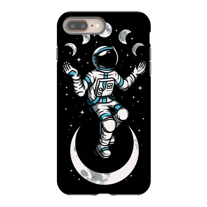 iPhone 7 plus StrongFit Moono Cycle Astronaut by LM2Kone