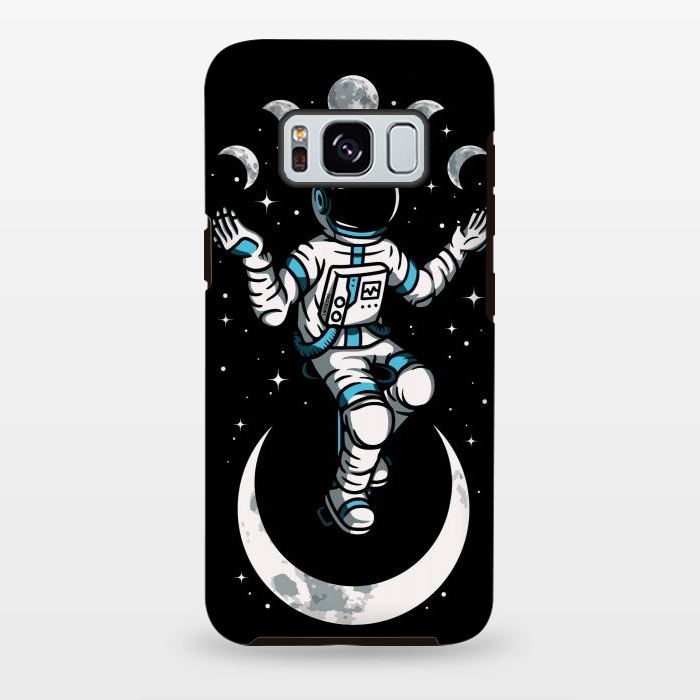 Galaxy S8 plus StrongFit Moono Cycle Astronaut by LM2Kone