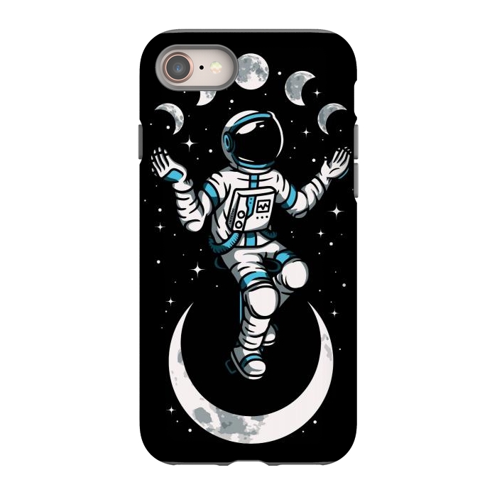 iPhone 8 StrongFit Moono Cycle Astronaut by LM2Kone