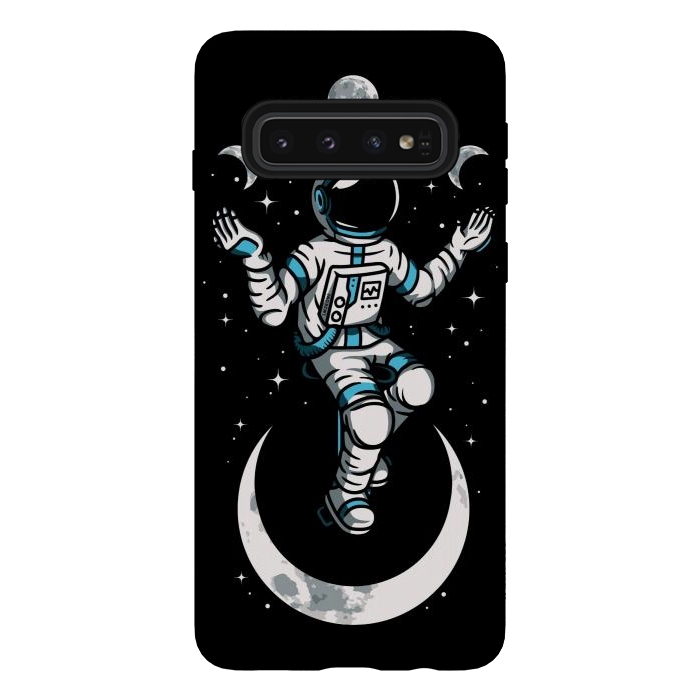 Galaxy S10 StrongFit Moono Cycle Astronaut by LM2Kone