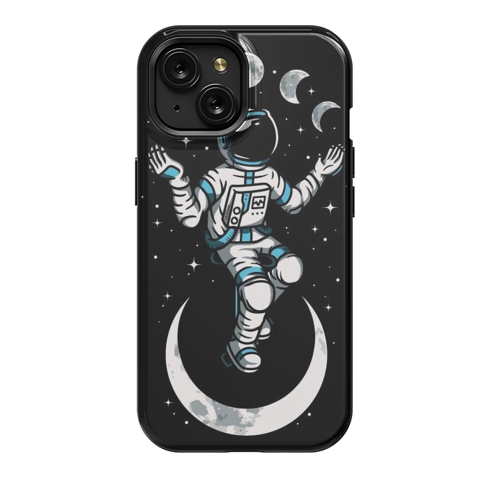 iPhone 15 StrongFit Moono Cycle Astronaut by LM2Kone