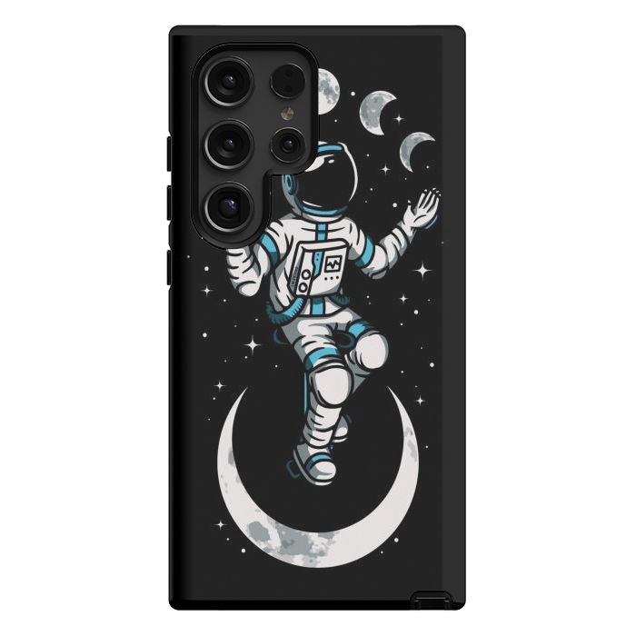 Galaxy S24 Ultra StrongFit Moono Cycle Astronaut by LM2Kone