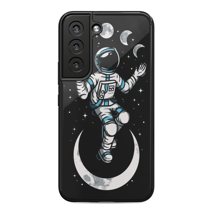 Galaxy S22 StrongFit Moono Cycle Astronaut by LM2Kone