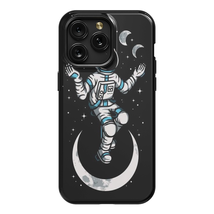 iPhone 15 Pro Max StrongFit Moono Cycle Astronaut by LM2Kone