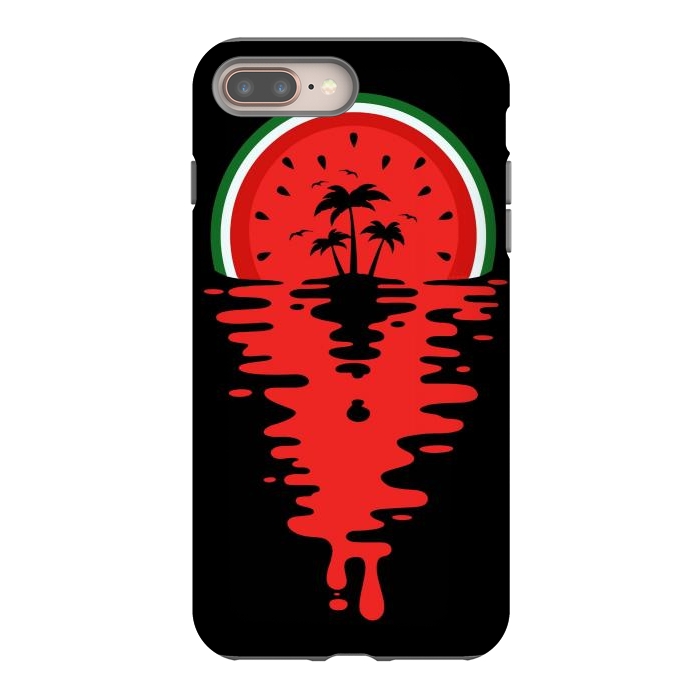 iPhone 7 plus StrongFit Sunset Watermelon Vaporwave by LM2Kone