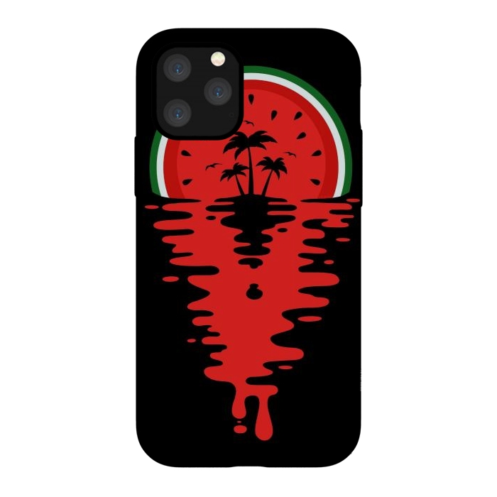 iPhone 11 Pro StrongFit Sunset Watermelon Vaporwave by LM2Kone