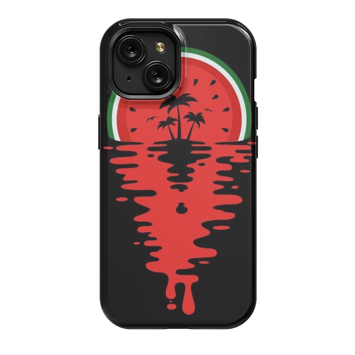 iPhone 15 StrongFit Sunset Watermelon Vaporwave by LM2Kone