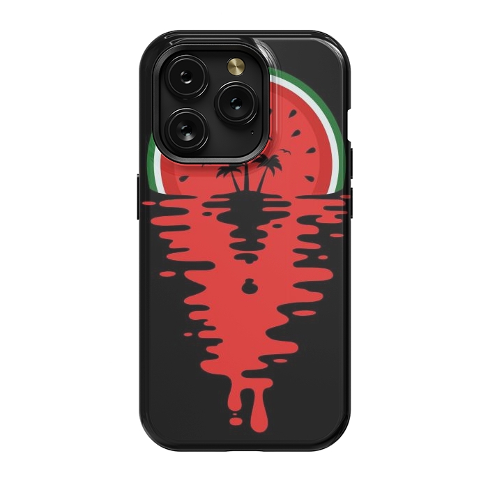 iPhone 15 Pro StrongFit Sunset Watermelon Vaporwave by LM2Kone