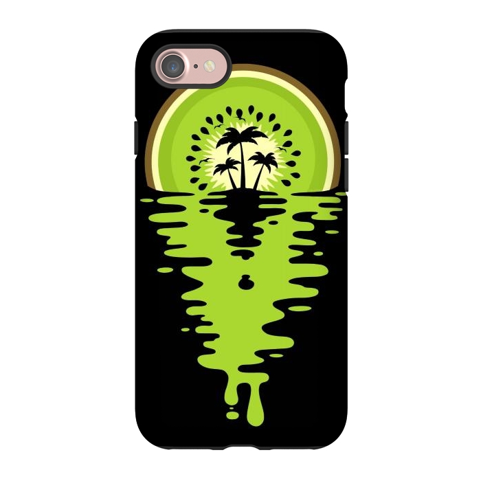 iPhone 7 StrongFit Sunset Kiwi Vaporwave by LM2Kone