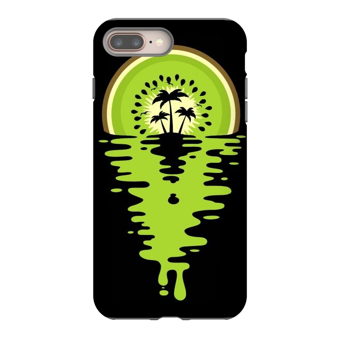 iPhone 7 plus StrongFit Sunset Kiwi Vaporwave by LM2Kone