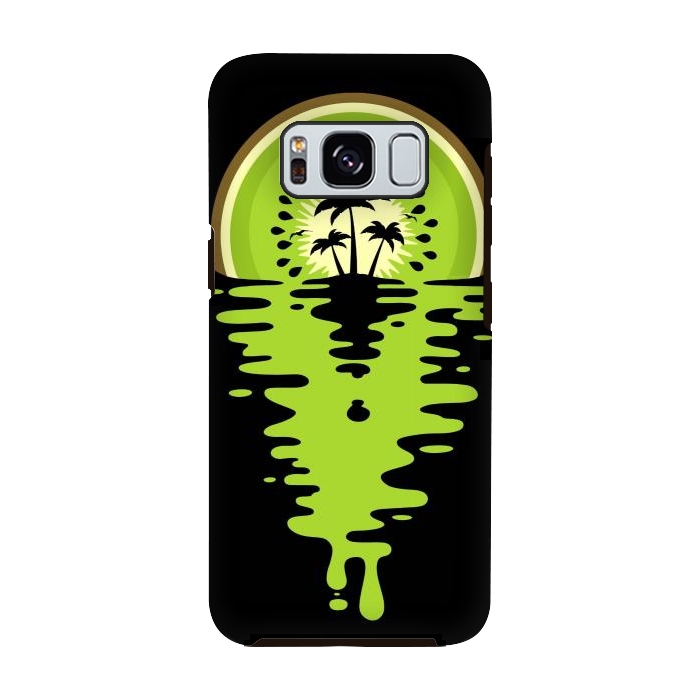 Galaxy S8 StrongFit Sunset Kiwi Vaporwave by LM2Kone