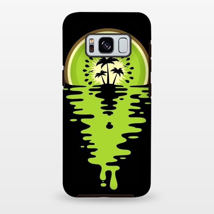 Galaxy S8 plus StrongFit Sunset Kiwi Vaporwave by LM2Kone