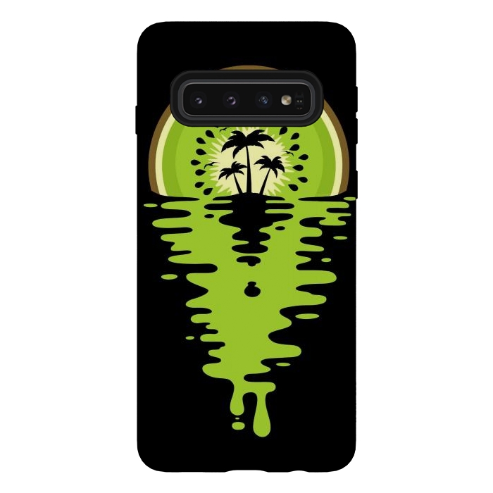 Galaxy S10 StrongFit Sunset Kiwi Vaporwave by LM2Kone