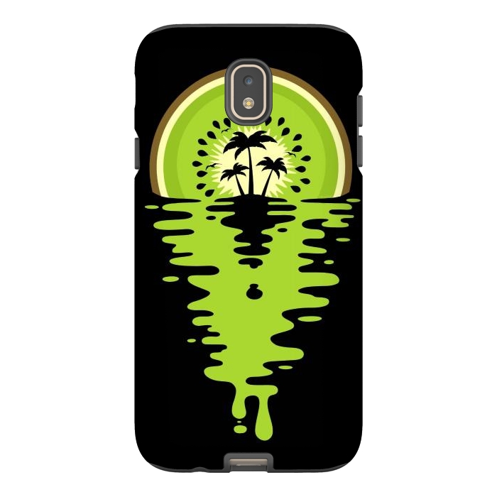 Galaxy J7 StrongFit Sunset Kiwi Vaporwave by LM2Kone