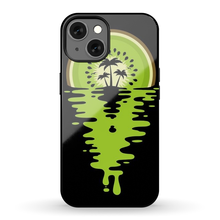 iPhone 13 StrongFit Sunset Kiwi Vaporwave by LM2Kone