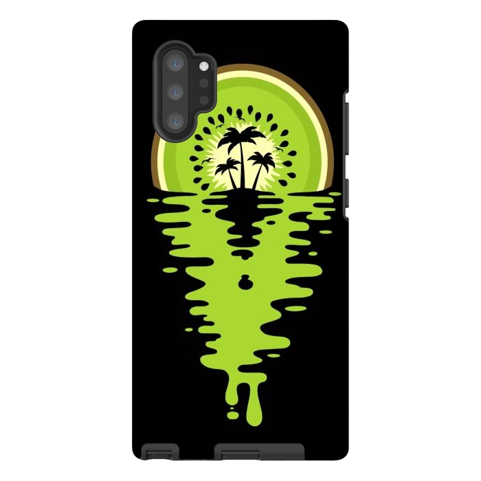 Galaxy Note 10 plus StrongFit Sunset Kiwi Vaporwave by LM2Kone