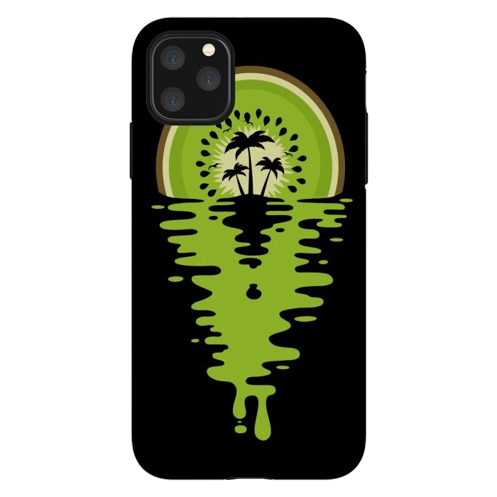 iPhone 11 Pro Max StrongFit Sunset Kiwi Vaporwave by LM2Kone