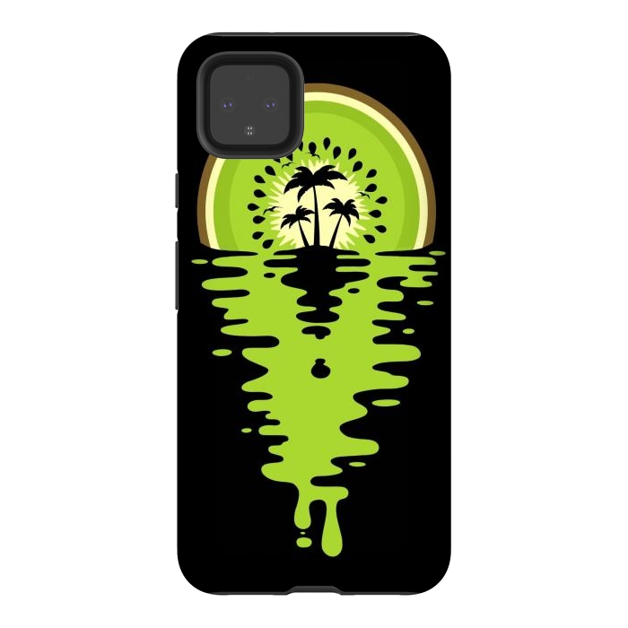 Pixel 4XL StrongFit Sunset Kiwi Vaporwave by LM2Kone