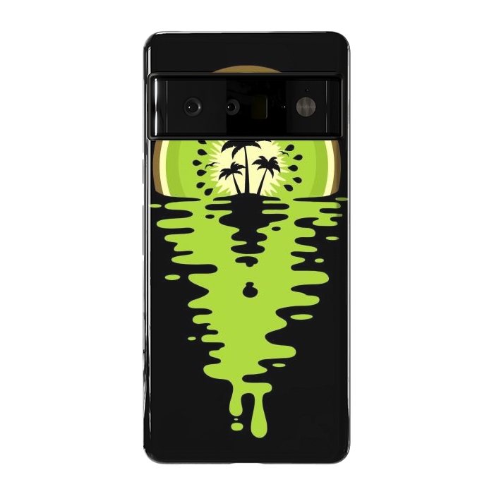 Pixel 6 Pro StrongFit Sunset Kiwi Vaporwave by LM2Kone