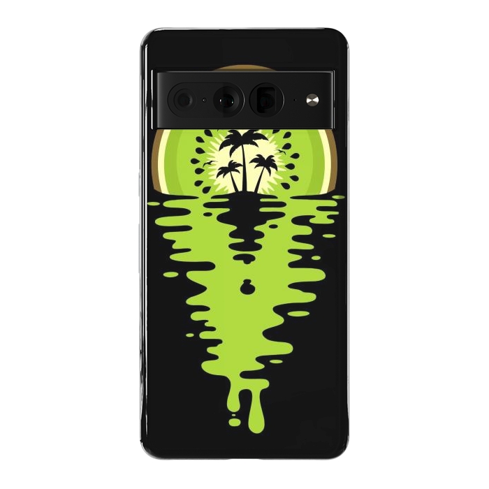 Pixel 7 Pro StrongFit Sunset Kiwi Vaporwave by LM2Kone