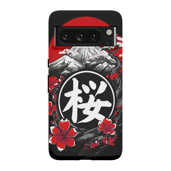 Pixel 8 Pro StrongFit Mount Fuji Cherry Blossoms by LM2Kone