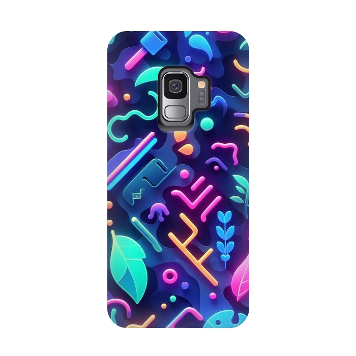 Galaxy S9 StrongFit Neon Nature by JohnnyVillas