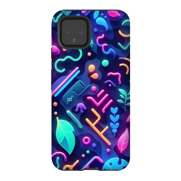 Pixel 4 StrongFit Neon Nature by JohnnyVillas