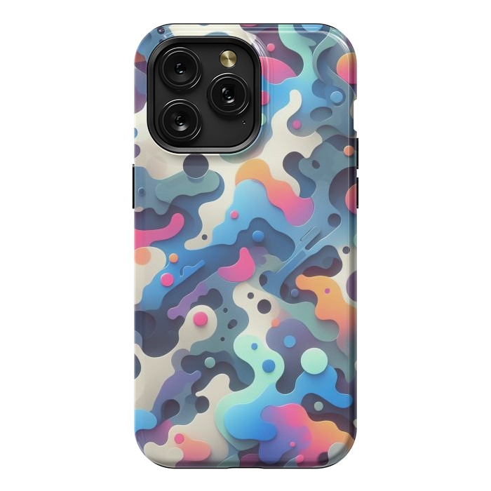 iPhone 15 Pro Max StrongFit Plastic 3D Camo by JohnnyVillas