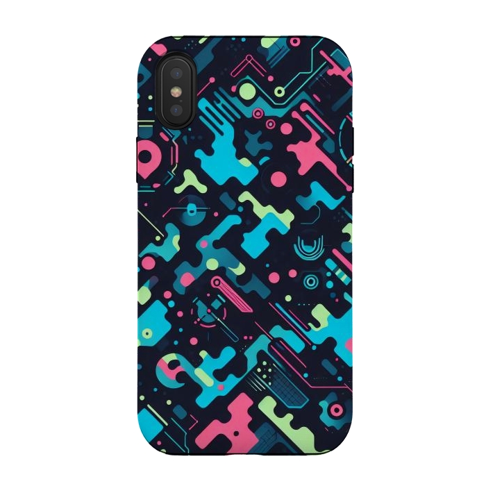 iPhone Xs / X StrongFit Cool Cyber by JohnnyVillas