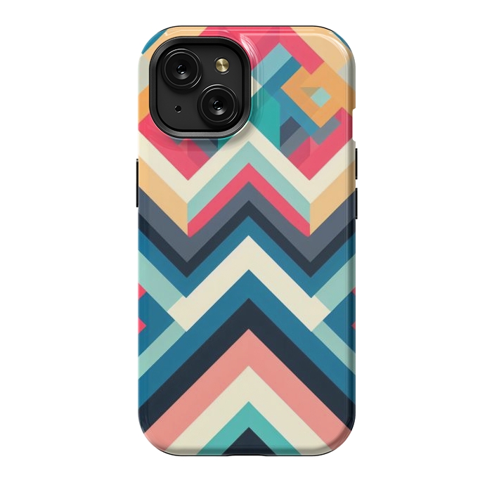 iPhone 15 StrongFit Culture Chevron by JohnnyVillas
