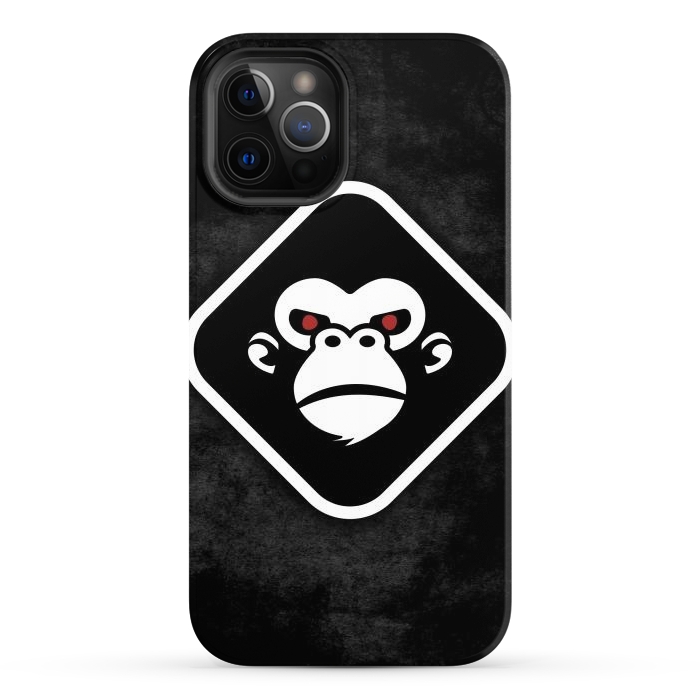 iPhone 12 Pro Max StrongFit Monkey logo by Manuvila