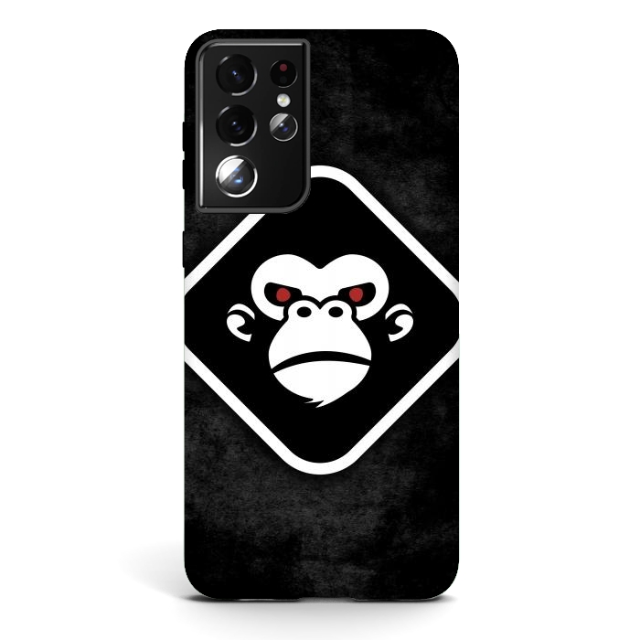 Galaxy S21 ultra StrongFit Monkey logo by Manuvila