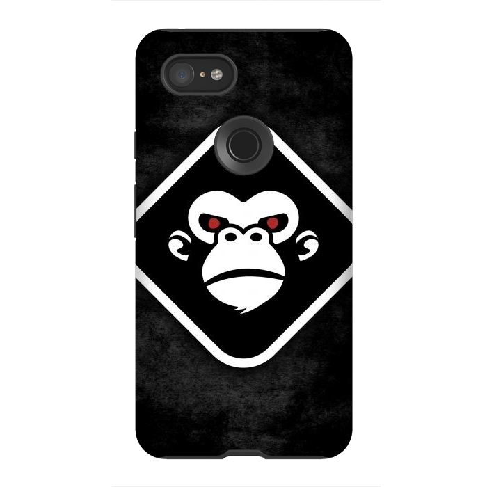 Pixel 3XL StrongFit Monkey logo by Manuvila