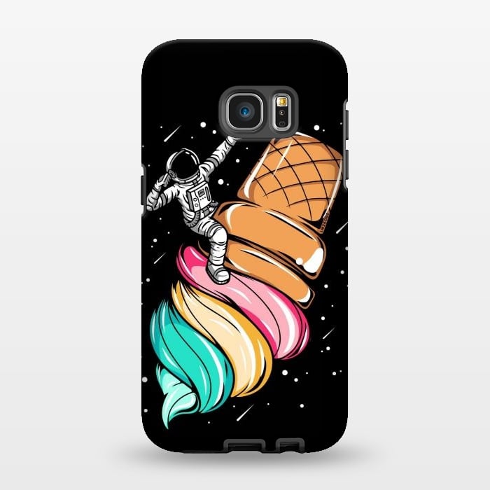 Galaxy S7 EDGE StrongFit Ice Cream Astronaut by LM2Kone