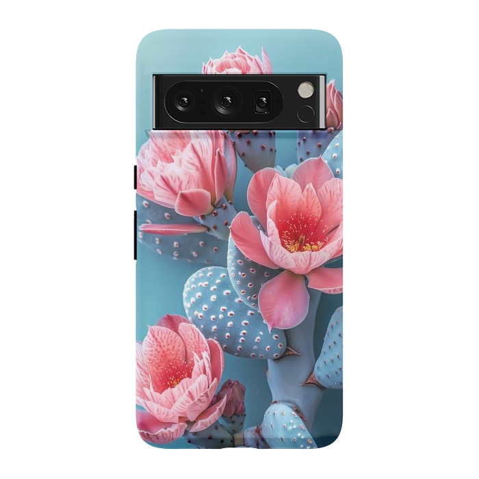Pixel 8 Pro StrongFit Pastel cactus flowers by haroulita