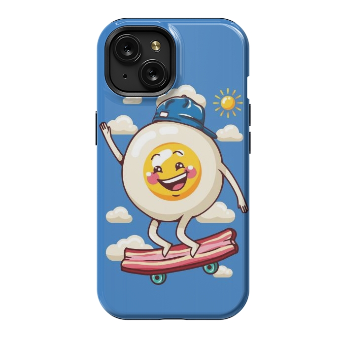 iPhone 15 StrongFit Funny Fried Egg by LM2Kone