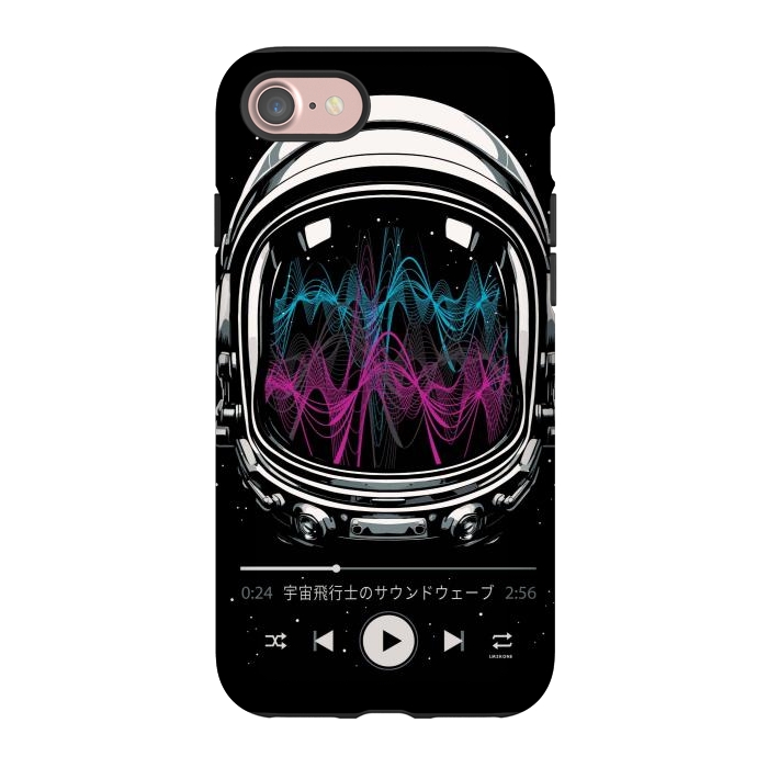iPhone 7 StrongFit Soundtrack Neon - Astronaut by LM2Kone