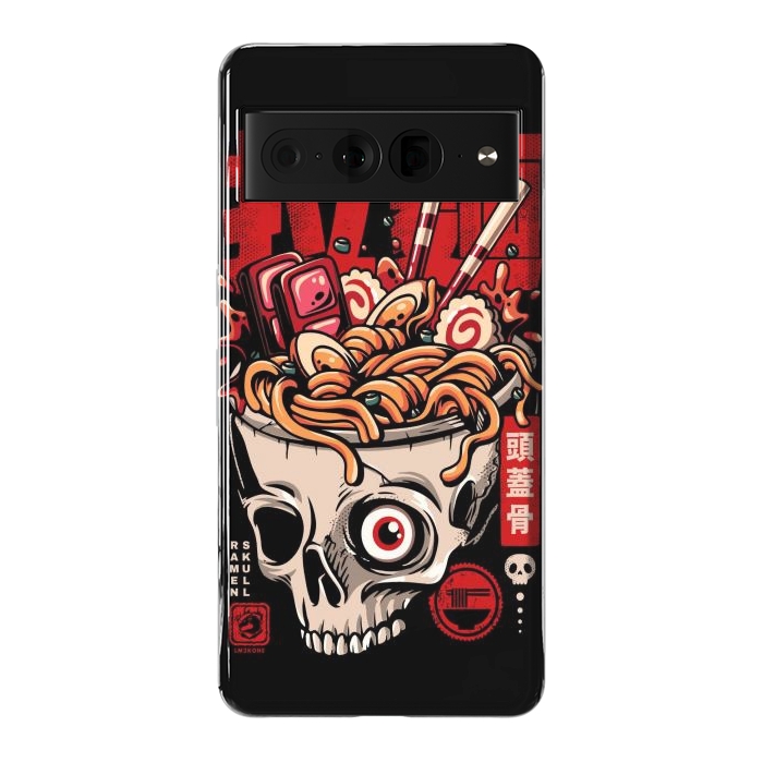 Pixel 7 Pro StrongFit Skull Ramen Noodles by LM2Kone