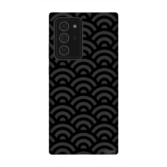 Galaxy Note 20 Ultra StrongFit Seigaiha Dark by JohnnyVillas