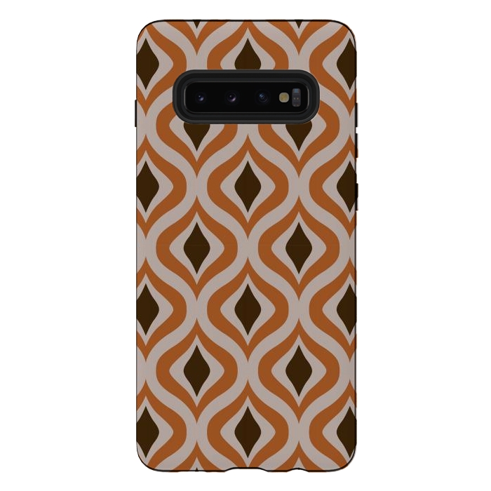 Galaxy S10 plus StrongFit 70s Orange Wallpaper by JohnnyVillas