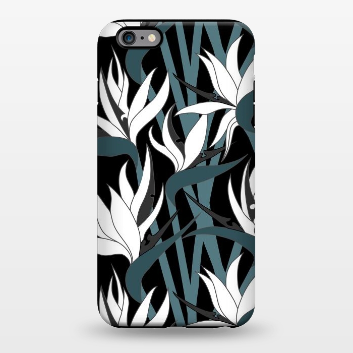 iPhone 6/6s plus StrongFit Seamless Floral Pattern Plant Strelitzia G611 by Medusa GraphicArt