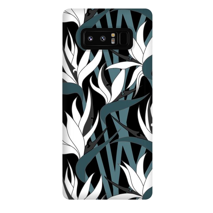 Galaxy Note 8 StrongFit Seamless Floral Pattern Plant Strelitzia G611 by Medusa GraphicArt