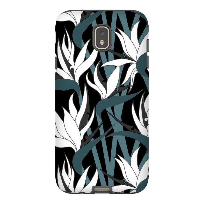 Galaxy J7 StrongFit Seamless Floral Pattern Plant Strelitzia G611 by Medusa GraphicArt