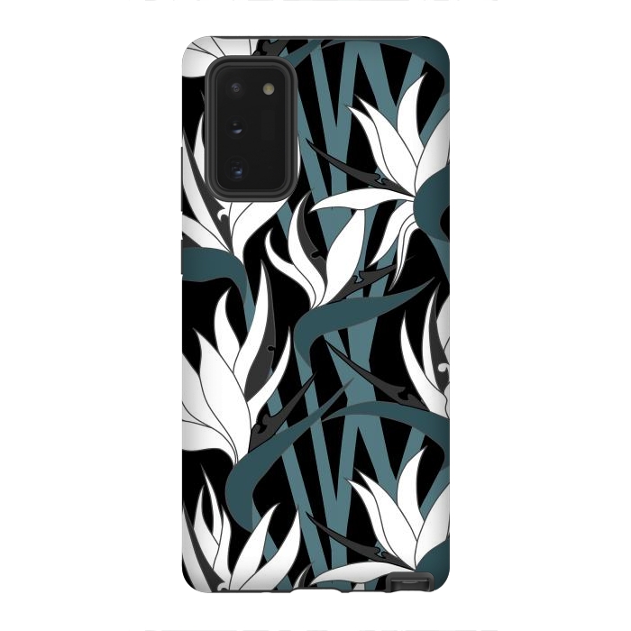 Galaxy Note 20 StrongFit Seamless Floral Pattern Plant Strelitzia G611 by Medusa GraphicArt